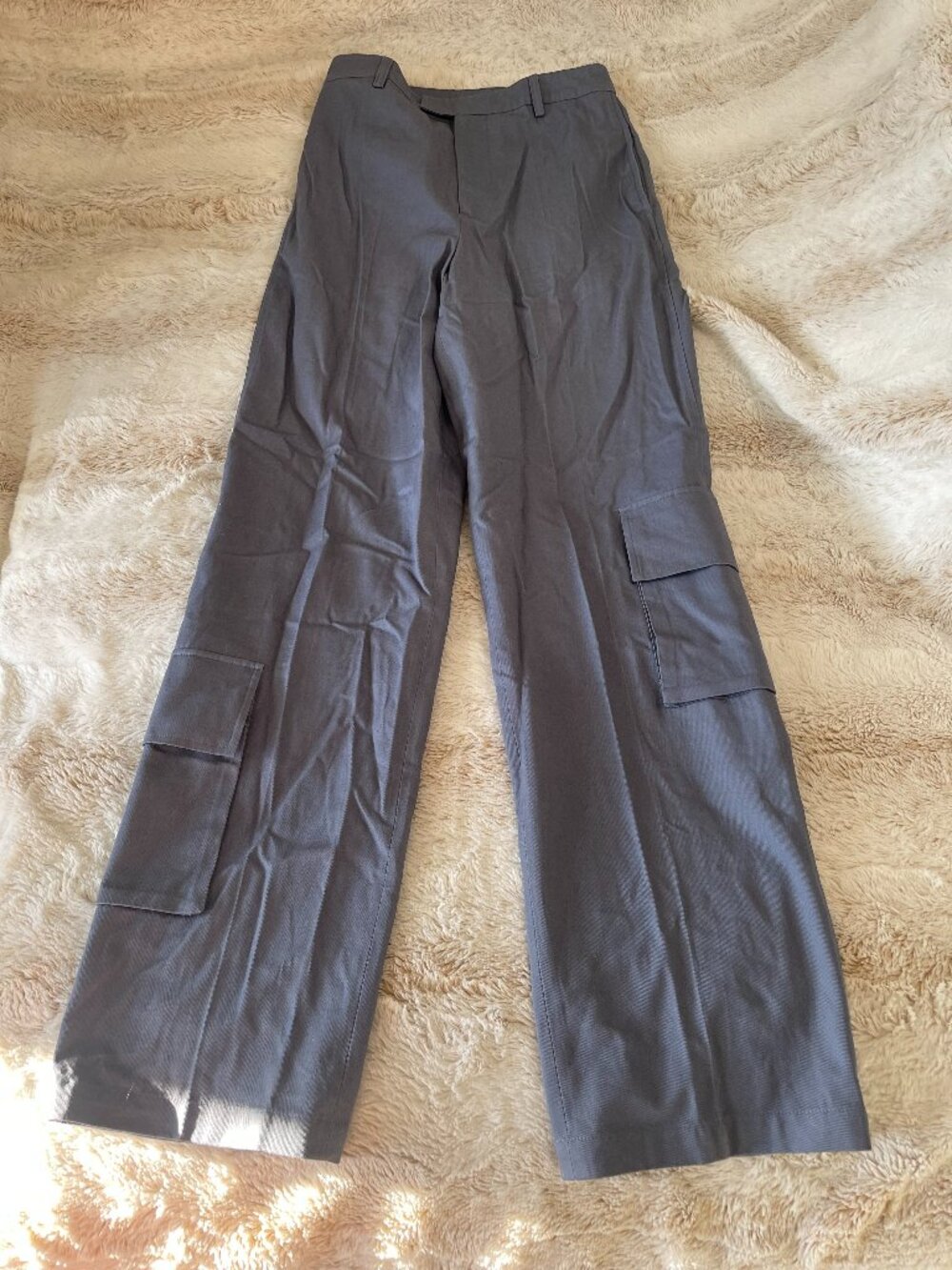 Helsa Chino Cargo Trousers in Blue Grey XS
